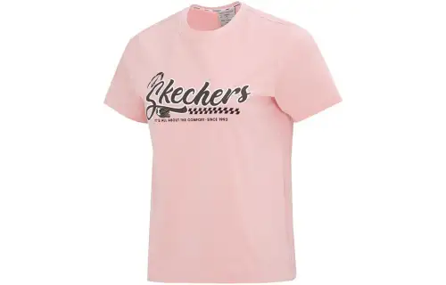 Skechers T Shirts Women's Crew Neck Moderate Straight Fit