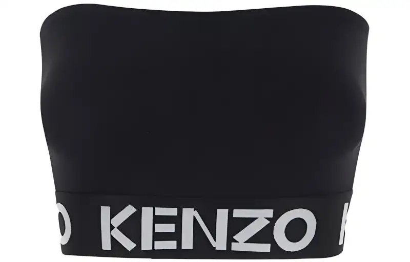 KENZO Logo Band Bandeau Cropped Top