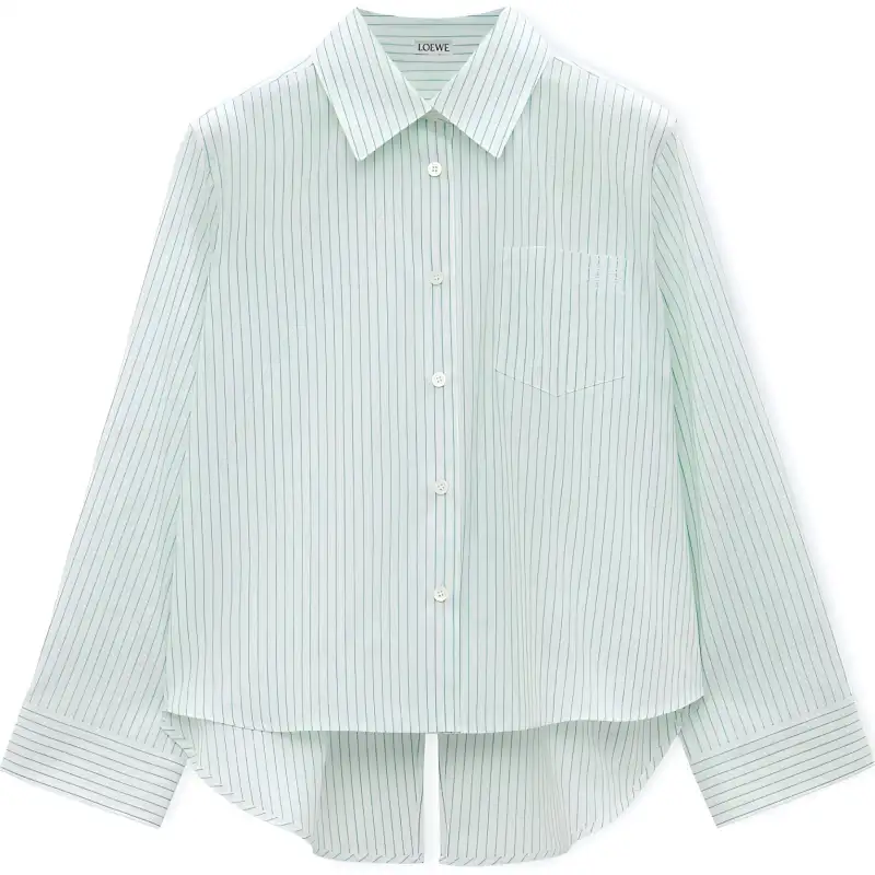 LOEWE Trapeze Striped Button Up Shirt
