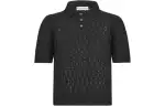 DIOR Macrocannage Polo Shirt POIO Shirt Women's Black