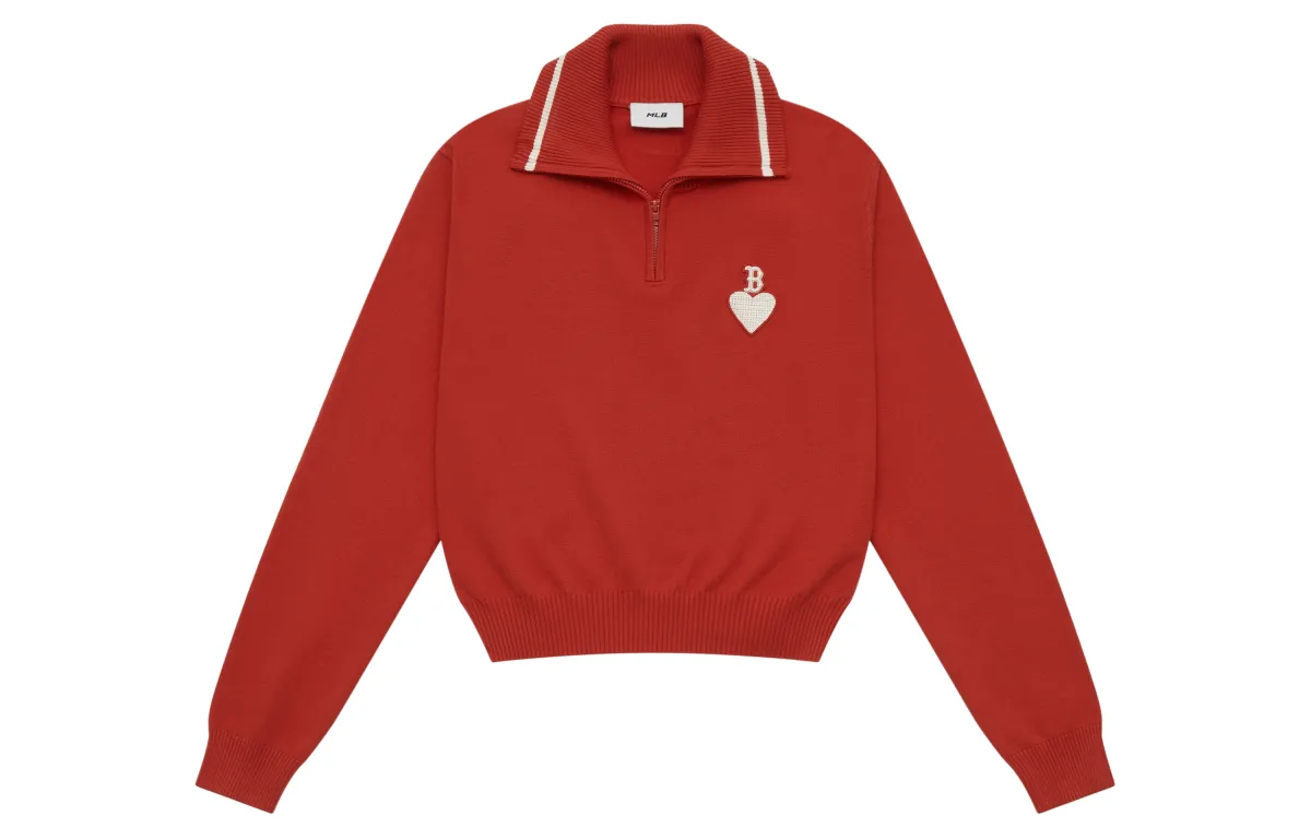 MLB Boston Red Sox Heart Collection FW24 Knitwear Women's Red