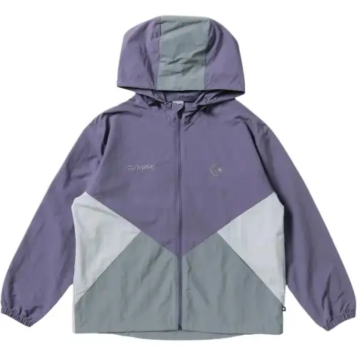 Converse COLOR BLOCK WOVEN JKT W Jackets & Coats Women's Purple