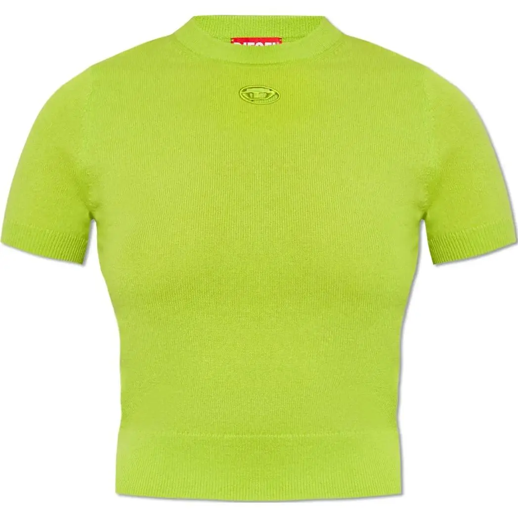 DIESEL M-Arga Cut Out Logo Fine Knitted Top