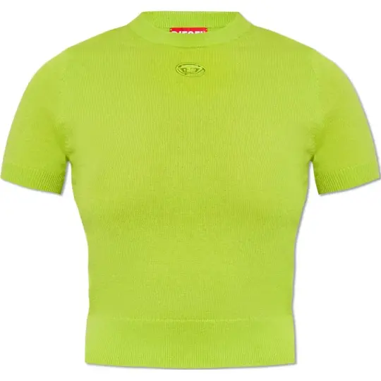 DIESEL M-Arga Cut Out Logo Fine Knitted Top