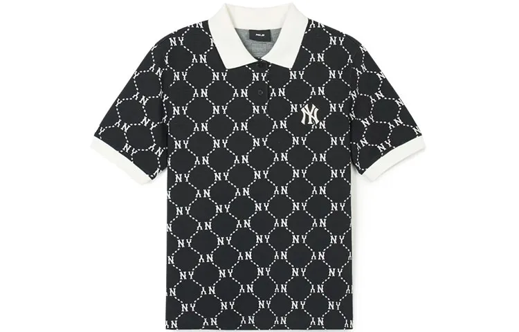 MLB Polo Shirts Women's Black Polo Collar Moderate