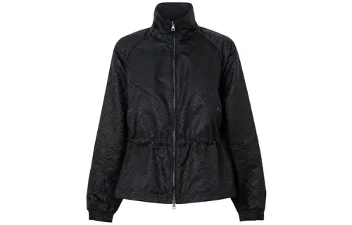 Burberry Jackets Women's Black Stand Collar Moderate Other