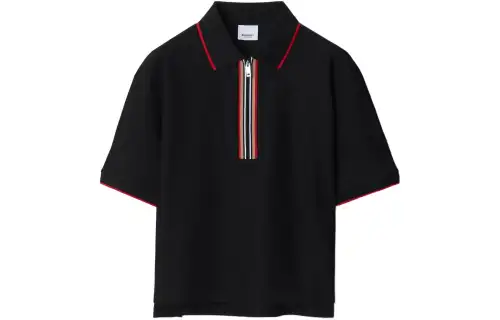 Burberry SS24 Polo Shirt Women's Black