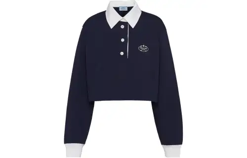 PRADA SS24 Polo Shirt Women's Blue