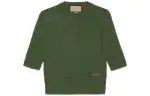 GUCCI Knitwear Women's Green Crew Neck Moderate Other