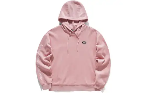 ANTA Life Collection Sweatshirts Women's Rubber Pink Hooded Moderate Regular