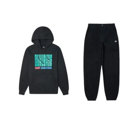 Converse Sweatshirt Set Unisex Black