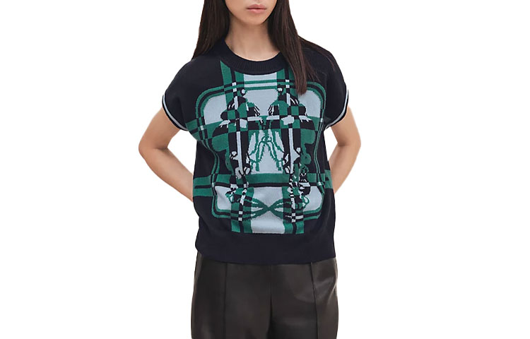 Женский джемпер Hermes HERMES FW23 (зеленый)