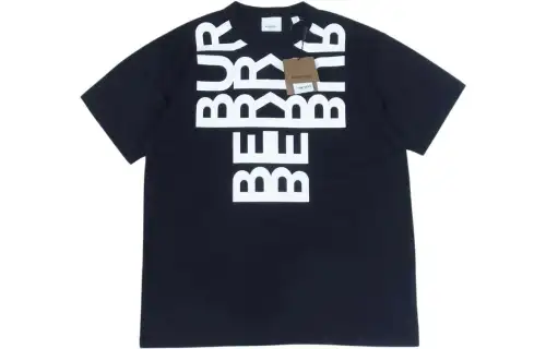 Burberry T Shirts Women's Blue Crew Neck Moderate Straight Fit