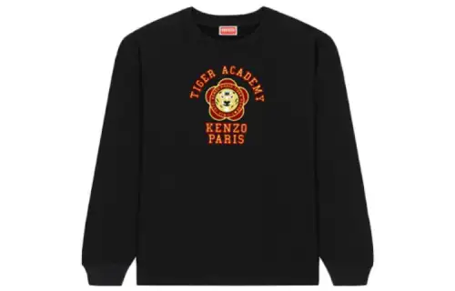 KENZO Sweatshirts Women's Black Crew Neck Moderate Regular