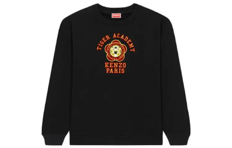 KENZO Sweatshirts Women's Black Crew Neck Moderate Regular
