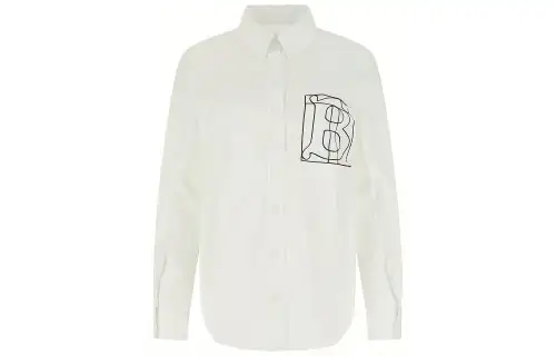 Burberry Shirts Women's White Lapel Moderate Other