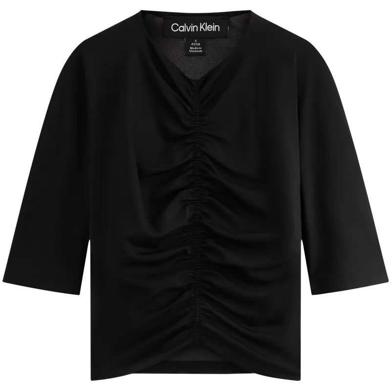 Calvin Klein T-Shirts Women's Crew Neck Moderate Nipped-in Waist