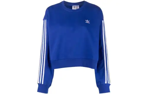 Adidas Originals Sweatshirts Women's Royal Blue Crew Neck Moderate Regular