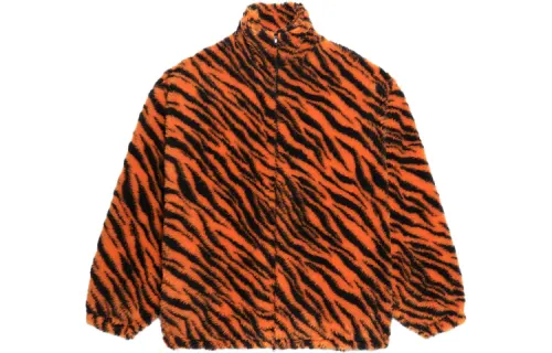 Balenciaga Jackets Women's Orange Stand Collar Moderate Other