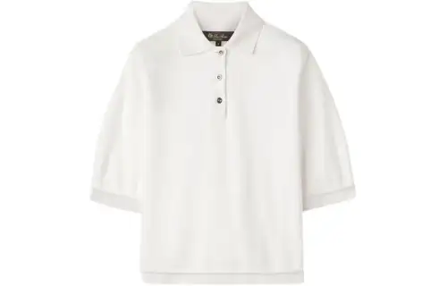Loro Piana Chikugo Polo Shirt Polo Shirt Women's White