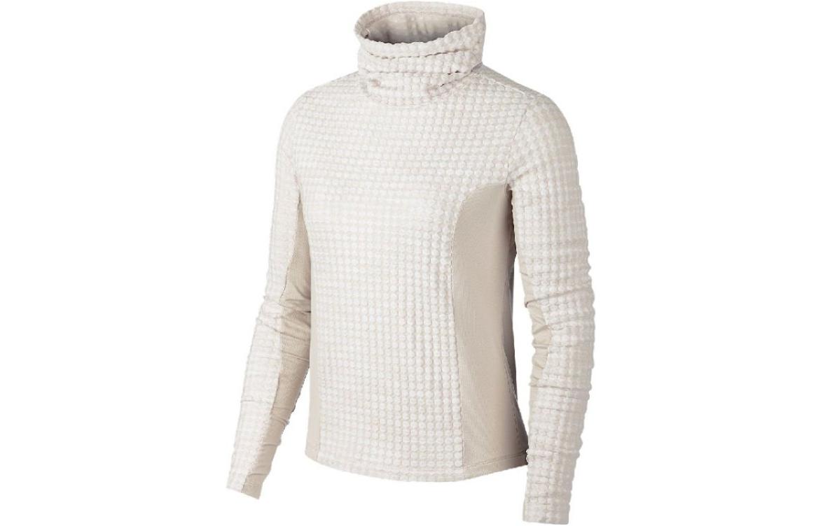 Женское худи Nike PRO HYPERWARM (светло-бежевое)
