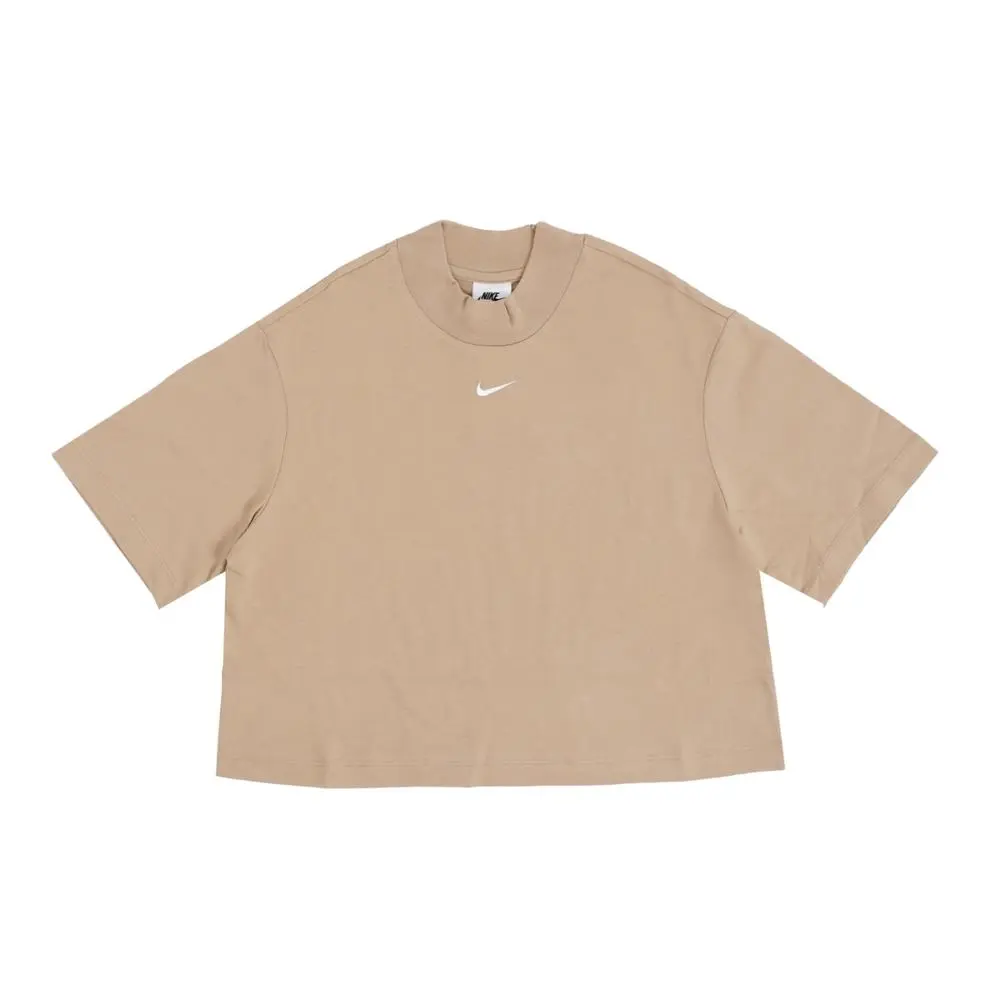 Nike T-Shirts Women's Brown Half-Turtleneck