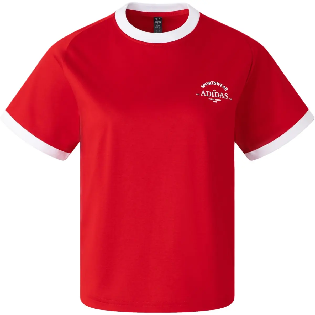 Adidas T Shirt Women's Light Scarlet