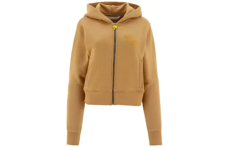 PALM ANGELS Embroidered logo Zip up Hoodie