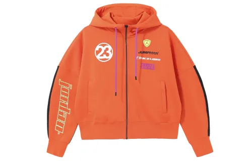 Jordan Jackets Women's Orange Hooded Moderate Other