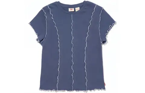 Levi's T-Shirts Women's Blue Crew Neck Moderate Other