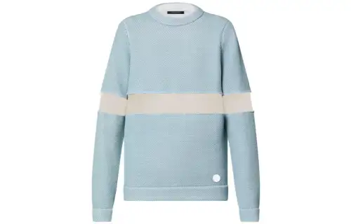 LOUIS VUITTON Tulle Insert Knit Pullover