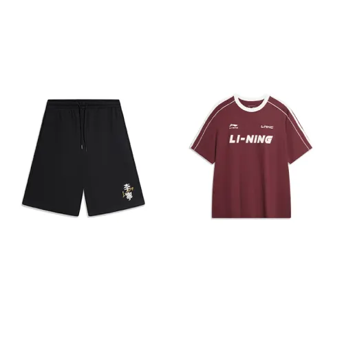 Li Ning Casual Sportswear Men's Crew Neck Moderate