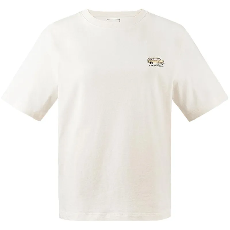 THE NORTH FACE Drop Shoulder Sleeve T Shirt Women's Dune White
