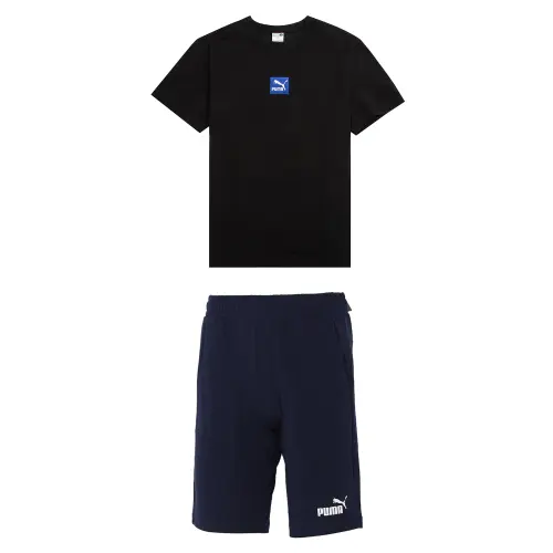 PUMA Casual Sportswear Men's Black+Blue