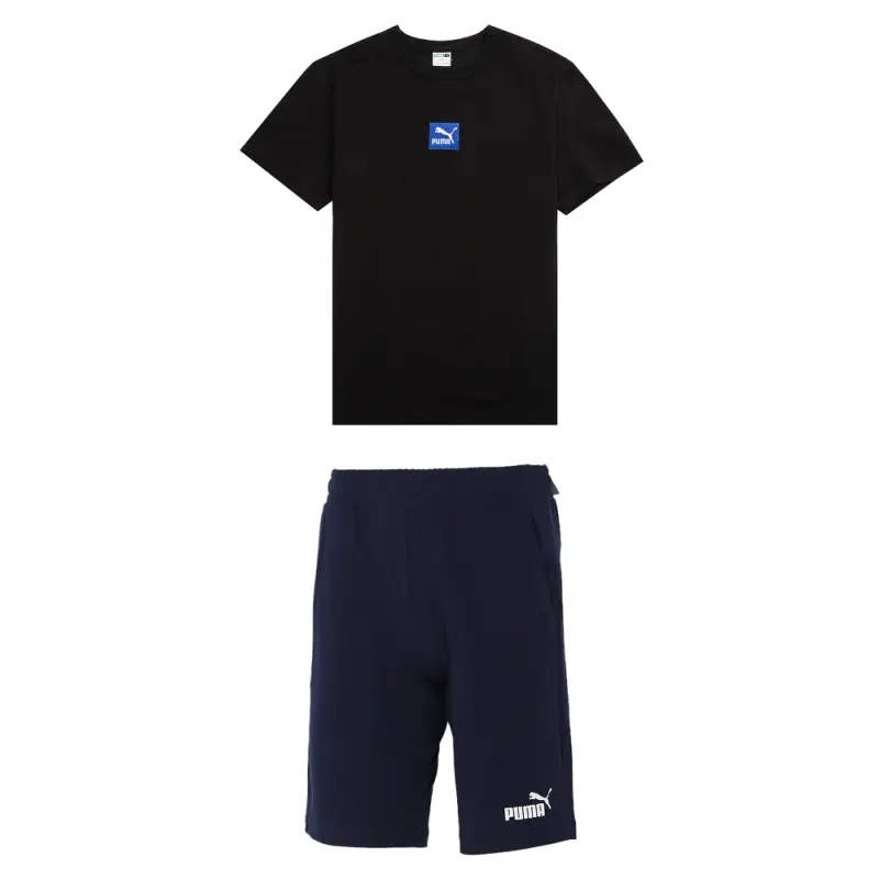 PUMA Casual Sportswear Men's Black+Blue