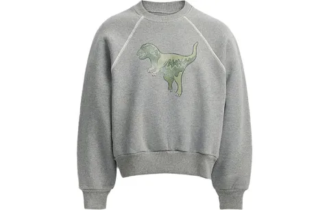 COACH Sweatshirts Women's Gray Crew Neck Moderate