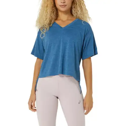 Asics NAGINO FLEX Drop Shoulder Sleeve T Shirt Women's Rich Marine Blue