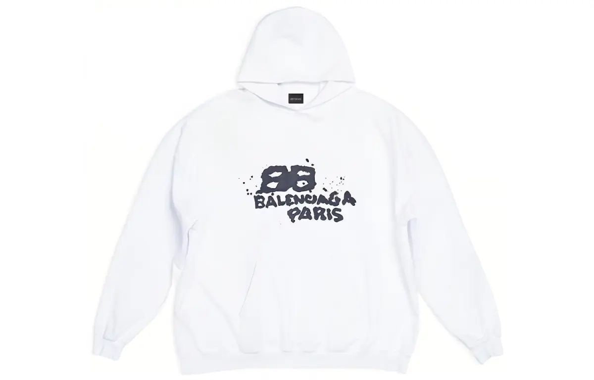 Balenciaga SS23 Sweatshirt Loose Fit Women's White