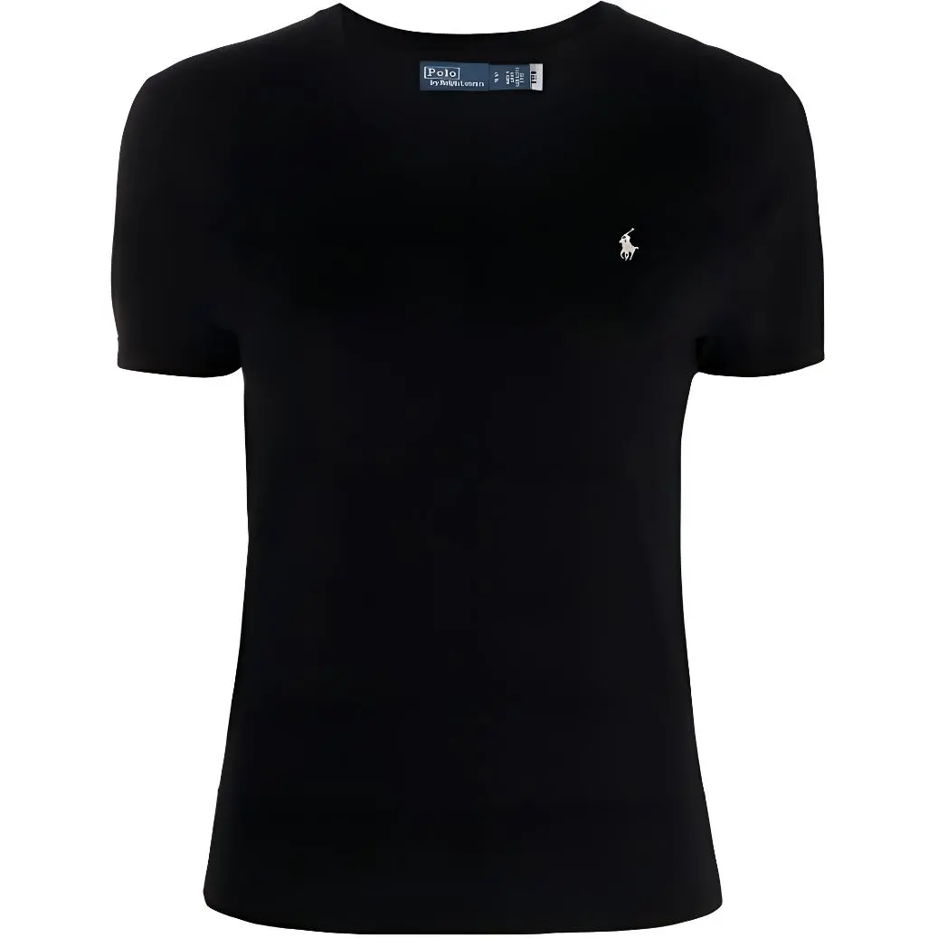 logo-embroidered knitted T-shirt