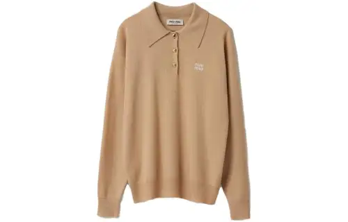 MIU MIU FW23 Polo Shirt Unisex Snow