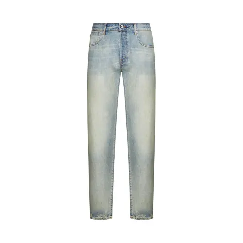 KENZO Logo Patch Straight Leg Jeans