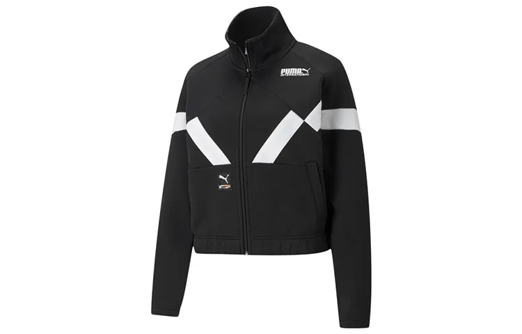 PUMA Jackets Women's Black Stand Collar Moderate Other