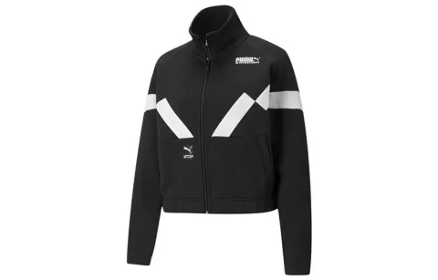 PUMA Jackets Women's Black Stand Collar Moderate Other