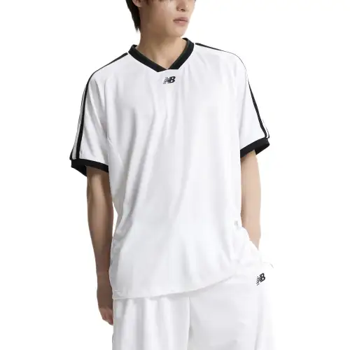 New Balance Uni NbscSEMI Over FIT SPORTS CLUB Basketball Jersey Unisex 10 White