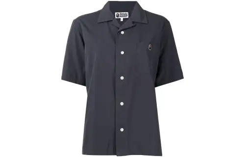 A BATHING APE Shirts Women's Gray Lapel Moderate Other