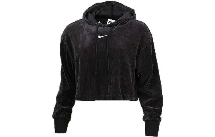 Nike Embroidered logo Velour Hoodie