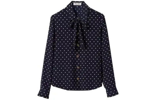 MIU MIU Shirts Women's Navy Moderate Shirt