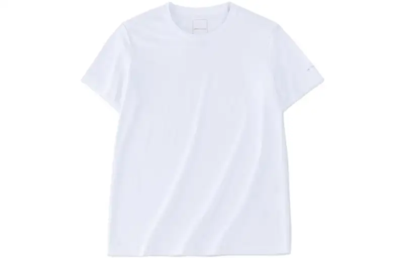 ANTA T Shirts Women's Gravel White Crew Neck Moderate Straight Fit