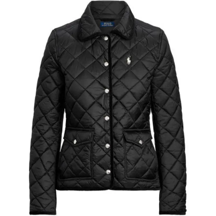 Polo Ralph Lauren FW21 Puffer Jacket Slightly Short Straight Fit Women's Black