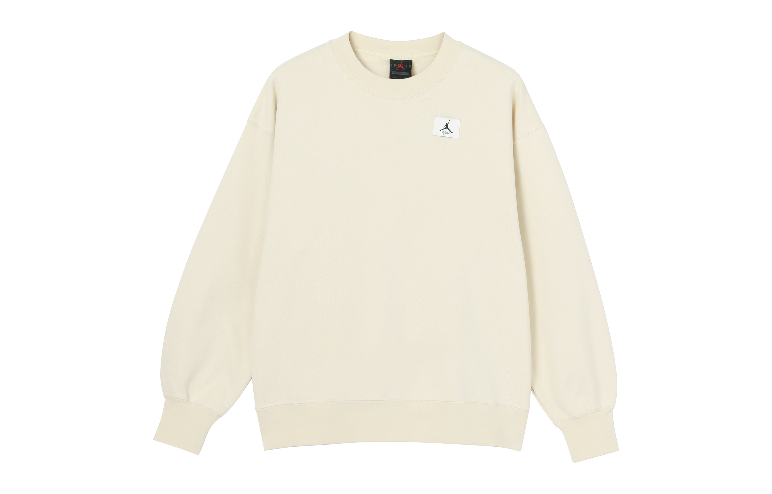 Jordan Flight Sweatshirts Women's Ecru Crew Neck Moderate Regular